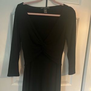 Black twist from midi dress